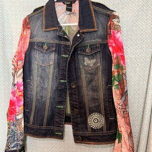 Women's Unique Desigual Jean Jacket Size M (EU 40)